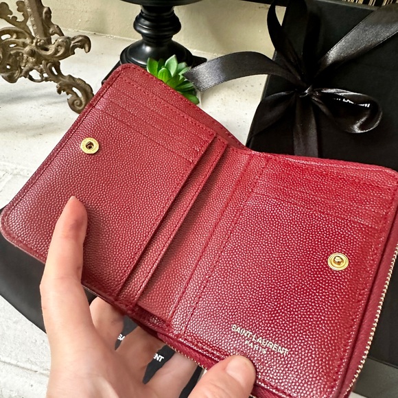 SOLD - 💎AUTH Saint Laurent YSL CASSANDRE ZIP AROUND WALLET - Picture 15 of 15